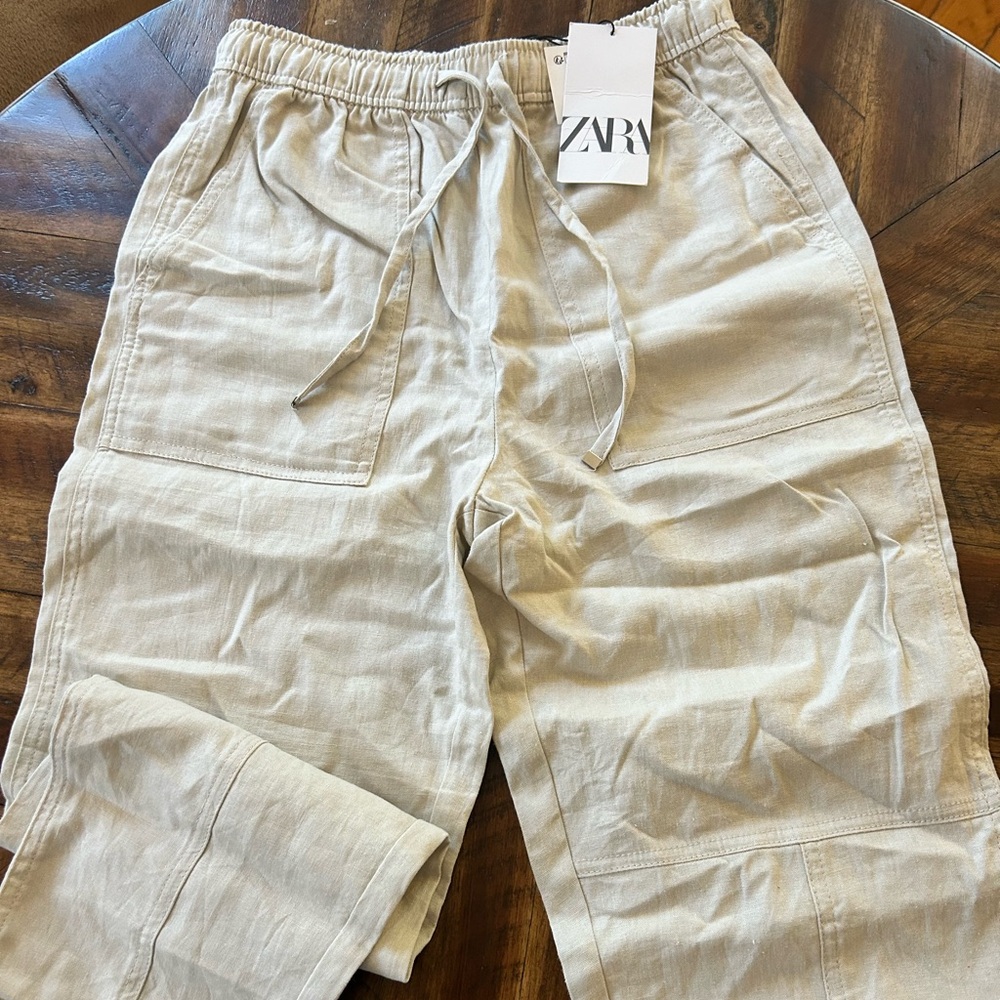 Size extra small Zara new with tag linen pants